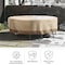 Pure Garden Round Outdoor Table Cover - 94in Heavy-Duty 600D Polyester Canvas with UV 50+ and Waterproof Backing 50-LG1300 - alternate 2
