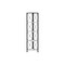 Homeroots 59" White Metal and Wood Four Tier Corner Bookcase 489793 - alternate 1