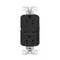 Eaton Wiring Devices Eaton-WP GFCI Receptacle, 125 V, 15 A, NEMA: NEMA 5-15R, Back, Side Wiring, Black GF15BK - alternate 1
