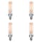Bulbrite 25W Amber Light T6 Dimmable (E12) Candelabra Screw Base LED Filament Bulb Antigue thread, 2100K, 4PK 861408 - alternate 1