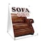 Signmission Sofa Sale, 36 Inch x 24 Inch A-frame Yard Sign, Plastic Sign SBC-2436-Sofa Sale - alternate 1