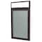 Ghent 1 Door Enclosed Vinyl Bulletin Board, Headliner Frame, Bronze Aluminum, 3'H x 2'W, Silver PBVX2-193 - alternate 1