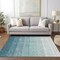 Homeroots 3' X 5' Teal Blue And Ivory Ombre Washable Indoor Outdoor Area Rug 595835 - alternate 2