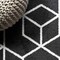 Jonathan Y Tumbling Blocks Modern Geometric Black/White 3 ft. x 5 ft. Area Rug SEU101A-3 - alternate 2
