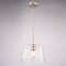 Vaxcel Evanston 1-Light Drum Pendant Light, Satin Nickel, Clear Glass, 10.25-In. Wide P0473 - alternate 2