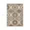 Homeroots 8' X 10' Taupe Brown And Ivory Medallion Washable Indoor Outdoor Area Rug 589653 - alternate 2