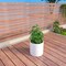 Leisuremod Tundra Round Fiberstone & MgO Clay Planter, Weather-Resistant, Indoor/Outdoor, No Assembly TP18W - alternate 2
