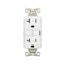 Eaton Wiring Devices Eaton GFCI Receptacle, 125 V, 20 A, NEMA: NEMA 5-20R, Back, Side Wiring, White GF20W - alternate 2