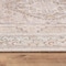 World Rug Gallery Beige Medallion Flat Pile Washable Rug, Pet Friendly, Non-Slip, 2ft 6in x 8ft Runner WR170BEIGE26X8 - alternate 2