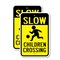 Signmission Slow Children Crossing, 12'' X 18'' 2 Signs, Heavy Gauge Aluminum, 2PK A-1218-2PACK-2938 - alternate 1