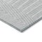 Homeroots 9' X 12' Silver And Ivory Geometric Washable Indoor Outdoor Area Rug 596972 - alternate 2