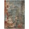 Homeroots 5' X 8' Pale Aqua Copper And Beige Abstract Washable Indoor Outdoor Area Rug 618233 - alternate 2