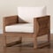 Bali & Pari Helina Bohemian Bleached Seagrass and Acacia Wood Arm Chair 254-13850-ZORO - alternate 2