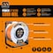Masterplug 75Ft 4 Sockets 15A 12Awg Large Open Reel with USB Charging OLP751512G4SLU-US - alternate 2