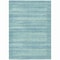Homeroots 9' X 12' Aqua And Ivory Striped Washable Indoor Outdoor Area Rug 631477 - alternate 2