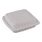 Empress Earth Hinged Container Mineral Filled PP 9 in x 9 in x 3 in Natural 1 Compartment, 150PK EPPHL-91 - alternate 2