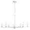 Jonathan Y Shana 35.5" 6-Light Grand Modern Transitional Adjustable Sculptural Wavy Arm Candle-Style Metal LED JYL9558A - alternate 1