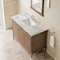 James Martin Vanities Kinnsden 48" Single Vanity, Weathered Oak w/ 3 CM Carrara Marble Top D680-V48-WTO-3CAR - alternate 2