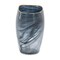 Homeroots 9" Charcoal Abstract Swirl Art Glass Table Vase 574244 - alternate 2