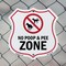 Signmission Dog Poop Shield Sign No Poop & Pee Zone, 6 Inch X 6 Inch, Plastic Sign SHI-P-6-375 - alternate 2