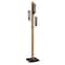 Homeroots 61" Brown Three Light Traditional Shaped Floor Lamp With Black Novelty Shade 526293 - alternate 2