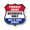 Signmission Private Driveway Shield Sign Private Dri, 12 Inch X 12 Inch, Aluminum Metal Sign SHI-A-12-436 - alternate 1