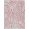 Homeroots 9' X 12' Pink Gray And Ivory Abstract Washable Indoor Outdoor Area Rug 600310 - alternate 2