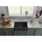 Kingston Brass 30" Fireclay Single Bowl Farmhouse Kitchen Sink with Bottom Grid and Strainer, Matte Black KGPF311910KBC - alternate 2