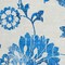 Homeroots 8' White And Denim Blue Round Floral Washable Indoor Outdoor Area Rug 589514 - alternate 2