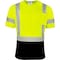 Ironwear Class 3 Hi Vis Two Tone Short Sleeve T-Shirt with Segmented Reflective Tape, Lime, 3X-Large 1840-L-3XL - alternate 1