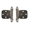 Brixwell Self Closing Face Frame Mount Cabinet Hinges For Variable Overlay Kitchen Door Polished Chrome Pair BXC629297 - alternate 1