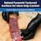Safety Zone Nitrile Powder Free 9 mil Pyramid Grip Gloves - Black, XL - Box of 100 GL-NT107BKFX - alternate 2