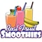 Signmission Real Fruit Smoothies, 24 Inch, Decal D-DC-24-Real Fruit Smoothies - alternate 1
