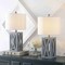 Jonathan Y Stewart 21.5" Farmhouse Wood LED Table Lamp, Gray, 2PK JYL1062D-SET2 - alternate 2