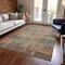 Homeroots 9' X 12' Sage And Beige Abstract Washable Indoor Outdoor Area Rug 616254 - alternate 2