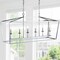 Jonathan Y Pagoda 49" 6-Light Classic Traditional Metal Linear Cage Lantern LED Pendant, Chrome JYL7439C - alternate 2
