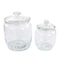 Martha Stewart Mayberry Canister 4 Piece 2.1 and 1 Quart Glass Canister Set 120581.04 - alternate 1