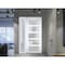 Vdomdoors Front Exterior Prehung FiberGlass Door Frosted Glass / Manux 8002 White Silk / Sidelight Exterior W MANUX8002EXD-WS-W30+14 x H80-LH - alternate 1
