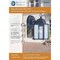 Boston Harbor Outdoor Wall Lantern, 120 V, 60 W, A19 or CFL Lamp, Aluminum Fixture, Black AL1037-53L - alternate 2