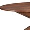 Homeroots 92" Brown Solid Wood Cross Leg Base Oval Dining Table 635808 - alternate 2