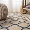 Jonathan Y Arabesque Ogee Trellis Beige/Navy 2 ft. x 10 ft. Indoor/Outdoor Runner Rug SMB122A-210 - alternate 2