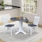 Whitewood Industries Extension Dining Tables, 45 in L, 38 in H, Parawood, 3 Piece K05-42DPT-23-C61-2 - alternate 2
