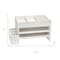 Homeroots 16" White Wood Desk Organizer 661180 - alternate 2