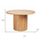 Homeroots 47" Natural Wood Pedestal Base Round Top Dining Table 633114 - alternate 2