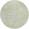 Homeroots 8' Artichoke Green And Fern Green Round Abstract Washable Indoor Outdoor Area Rug 588464 - alternate 2