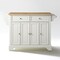 Crosley Lafayette Wood Top Full Size Kitchen Island/Cart KF30001BWH - alternate 1