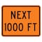 Sign Solutions Usa Traffic Sign, 30 in Width, Aluminum Sign, Horizontal Rectangle DUS10DFO3024W16-4P10 - alternate 1