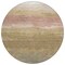 Homeroots 8' Tan And Beige Round Abstract Washable Indoor Outdoor Area Rug 618156 - alternate 2