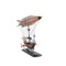 Homeroots 12" Pink And Orange Metal Hand Painted Model Airplane Tabletop Sculpture 376333 - alternate 2
