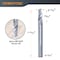Powertec Single Flute End Mill 5/32 in. Spiral Router Bit, 5/32 in. Shank, 25/64 in. Cutting Length, 2PK 73041-P2N - alternate 2
